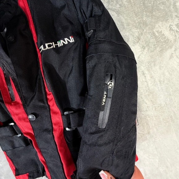 Duchinni Motorcycle Jacket Women’s Small Black Red CE Approved Class AA - Picture 4 of 16